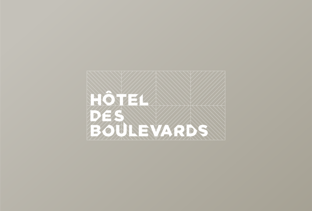 Travail du logo Les Boulevard - Hôtel et Studio